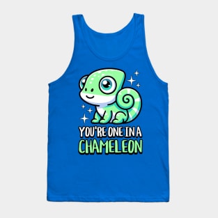 You're One In A Chameleon! Cute Chameleon Pun Tank Top